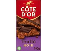 Côte d'Or Tablette de Chocolat Truffé noir 190 g