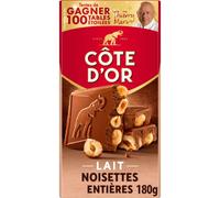 COTE D'OR Bloc Lait Noisettes - 180 g