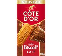 CÔTE D'OR Tablette de Chocolat au Lait Fourré au Biscuit Biscoff 190g