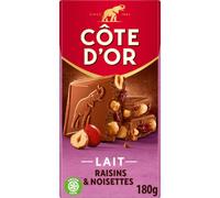 Côte d'Or Chocolat au lait raisin-noisette – 180 g