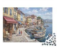 Côte Ensoleillée Impressionniste Puzzle 1000 Pièces Adultes Et Enfants,Premium,Carton,Dès 14 Ans,Casse-tête,Défi,Jeu Éducatif,Déco Murale, Anti-Stress,Détente 38x26cm