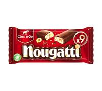 COTE OR - Barres Gourmandes au Chocolat au Lait et Nougat Fondant, Plaisir Intense (9x30g) - Le lot de 3