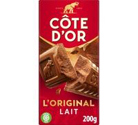 COTE OR - Chocolat Lait Fondant à la Saveur Intense, Plaisir Authentique (Tablette 200g) - Lot de 4 - vendu par Lot