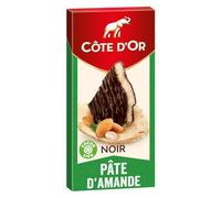 COTE OR - Chocolat Noir Intense à la Pâte d’Amande Fondante, Tablette Gourmande 150g - Lot de 4 - vendu par Lot