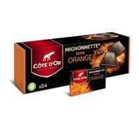 COTE OR - Plaisir Intense au Chocolat Noir et Zeste d'Orange, Texture Fondante (24 mignonnettes 240g) - Lot de 3 - vendu par Lot