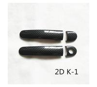 Côté Poignée Couvercles Pour VW Pour Polo Pour Mk4 Pour Mk5 Pour 6R Couvercle De Poignée De Porte En Plastique Imitation Fiber De Carbone,(1)
