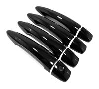 Côté Porte Poignée Couvercle Pour Nissan Pour Qashqai J12 E-Power Fibre De Carbone Noir Chrome Autocollant Garniture Rayures Décor Accessoires Voiture Extérieur Poignées Porte(1 Keyhole No Button2)