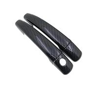 Côté Porte Poignée Couvercle Pour Peugeot 2008 A94 MK1 2013-2019 Couvercle Poignée Porte Extérieure Voiture Anti-rayures Style Accessoires Pièces Automobiles(Carbon a)