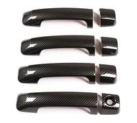 Côté Porte Poignée Couvercle Pour Toyota Pour Tundra Pour Crew Pour Max 2007-2016, Accessoires De Garniture Poignée Porte Extérieure Voiture En ABS Poli(Glossy Black)