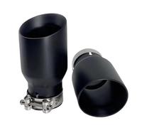 CôTé Queue Gorge Embout D'échappement Universel Acier Inoxydable 1 Pièce Amélioration Et Modification De La Décoration Du Pot Votre Sifflet D'éChappement Pour Voiture(In51-out89mm)