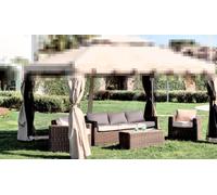 CÔTÉ rideaux GAZEBO aventure de remplacement x 4 couvercles d'ALUMINIUM SET 4 av