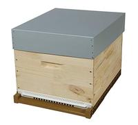 Côté Ruche Ruche Dadant Pribois Découverte, Abeille, 10 Cadres, Bois, Plastique, Sécurité, Idéale pour Apiculteurs, Fabriquée en France, Belle, Résistante, Isolante, Livrée Sans Cadres