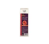 Cote Saveurs Purée de Litchi, Fraise, Framboise, Griotte, Myrtille 1kg/Boite - Livraison Gratuite France (2 boites, Framboise)