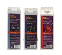 Cote Saveurs Purées - 1 Myrtille - 1 cassis - 1 griotte - (3x1kg)