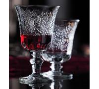 Côté Table 25247 Amboise Verre à Eau avec Pied Argent 9 x 9 x 12 cm (lot de 6)