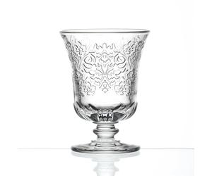 Côté Table 25247 Amboise Verre à Eau avec Pied Argent 9 x 9 x 12 cm (lot de 6)
