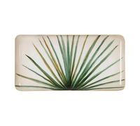 COTE TABLE Plateau Palmier Vert et doré 31x16x31cm