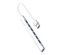 Côté USB USB à Grande Vitesse, tournante de Station d'amarrage Portable pour Ordinateur Portable - dongle Ultra Mince, Quai d'ordinateur Stable, moyeu USB multiportant pour Ordinateur ou ordina