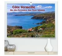 Cote Vermeille - Wo die Pyrenäen das Meer küssen (hochwertiger Premium Wandkalender 2026 DIN A2 quer), Kunstdruck in Hochglanz: Die Purpurküste in Südfrankreich