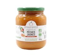 CÔTEAUX NANTAIS-La Compote de Pêches Jaunes pot en verre 725g