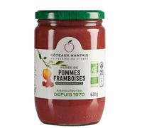 CÔTEAUX NANTAIS-Purée de pommes framboises bio en bocal Coteaux Nantais - 630 g