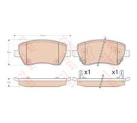 TRW GDB3546 Kit de plaquettes de frein, frein à disque