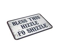 COTECI Décoration de porte de chambre Bless This Hizzle Fo Shizzle Tapis de cuisine rustique Décoration extérieure pour porche (taille : 40 x 60 cm)