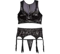 Cotelli Collection Ensemble de Jarretelles Résille Wetlook