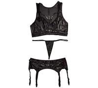 Cotelli Collection Ensemble de Jarretelles Résille Wetlook