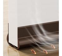 Cotensta 93cm Marron Calfeutrer Bas de Porte, Silicone Bande D'étanchéité Pas Besoin de Coller, Isolation Phonique, Boudin de Porte Anti Courant D'air Calfeutrer Seuil