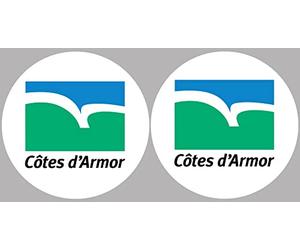 Côtes-d'Armor (2 fois 10cm) - Autocollant/Sticker
