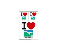 Côtes-D'armor (2 Fois 10cm Et 2 Fois 5cm) - Sticker/Autocollant