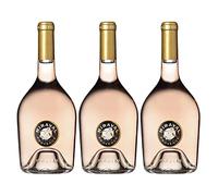 Côtes de Provence Rosé 2019 - Miraval - Vin AOC Rosé de Provence - Lot de 3x75cl - Cépages Cinsault, Rolle