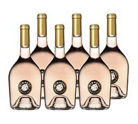 Côtes de Provence Rosé 2019 - Miraval - Vin AOC Rosé de Provence - Lot de 6x75cl - Cépages Cinsault, Rolle