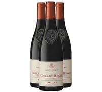 Côtes du Rhône Saint-Esprit - Rouge 2023 - Maison Delas Frere - Vin Rouge de la Vallée du Rhône (3x75cl)