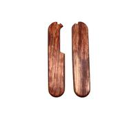 Cotes Pour Manches Couteaux Suisses, 2 Plaquettes Bois Precieux De BUBINGA, Compatible, Longueur 91mm, Emplacements Pincettes/Cure Dents, Compatible Avec La Gamme Victorinox