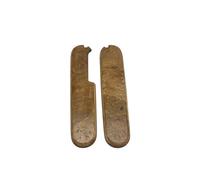 Cotes Pour Manches Couteaux Suisses, 2 Plaquettes Bois Precieux De CHENE ET LOUPE DE CHENE, Compatible Avec La Gamme Victorinox, Longueur 91mm, Emplacements Pincettes/Cure Dents.