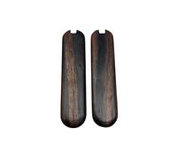 Cotes Pour Manches Couteaux Suisses, 2 Plaquettes Bois Precieux D'Ebène De Macassar, Longueur 58mm, Emplacements Pincettes/Cure Dents, Compatible Avec La Gamme Victorinox