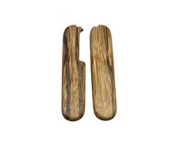 Cotes Pour Manches Couteaux Suisses Pour Victorinox, 2 Plaquettes Bois Precieux De BOIS DE SERPENT, Compatible Avec La Gamme Victorinox, Longueur 91mm, Emplacements Pincettes/Cure Dents.