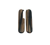 Cotes Pour Manches Couteaux Suisses Victorinox, 2 Plaquettes Bois Precieux D'EBENE DE MACASSAR, Longueur 91mm, Emplacements Pincettes/Cure Dents.