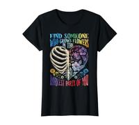 Côtes squelettiques Fleuries Trouver quelqu’Un Qui cultive T-Shirt Graphique avec Valeur
