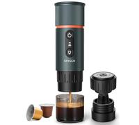 COTGCO Machine à Cafe Portable pour Voyage: Machine Expresso Portable pour Voiture et Camping - Chauffage Rapide - Café à Tout Moment - Compatibilité NS Capsules - Bleu