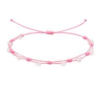 cotigo Bracelet en quartz blanc réglable pour femme - Fil ciré fait main, bracelet énergétique en pierre naturelle, cadeau avec signification pour elle, Mediano-largo, Acier inoxydable, Il ne s'agit