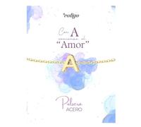 Cotigo - Bracelet Initial en Acier Inoxydable - Bracelet Femme avec Lettre - Bracelet Initial de Nom - Cadeau pour Mère, Fille, Amie, Fiancée, Talla única, Acier inoxydable, Il ne s'agit pas d'une