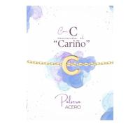 Cotigo - Bracelet Initial en Acier Inoxydable - Bracelet Femme avec Lettre - Bracelet Lettre d'Initiale de Nom - Cadeau pour Mère, Fille, Amie, Fiancée, Talla única, Acier inoxydable, Il ne s'agit pas