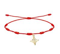 cotigo Bracelet noeud de sorcière en acier inoxydable argenté, doré ou en fil + un bracelet à 7 nœuds (gratuit), nœud de sorcière double protection, amulettes de chance, bijou fantaisie pour femme