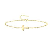 cotigo Bracelets croix, croix de Caravaca, croix latine, bracelet femme, bracelet homme, cadeau grand-mère, bracelet femme, cadeau original., Mediano-largo, Acier inoxydable, Pas de gemme