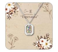cotigo Collier lettre en acier inoxydable et zircone, collier femme avec pendentif lettre, avec carte décorée et boîte, cadeau pour femme, anniversaire, fête des mères, Noël, petite amie ou amis