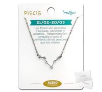 Cotigo Collier Signe Zodiaque Acier Inoxydable 12 Collier Constellations avec Pendentif Horoscope Zirconium - Collier Femme pour Bijoux Astrologie, standard, Acier inoxydable, Zircone cubique