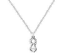cotigo Collier vierge en acier inoxydable, saints d'Espagne, catholique, religion, patron d'Espagne, cadeau pour femme, homme, cadeau pour grand-mère., Mediano-largo, Acier inoxydable, Pas de gemme